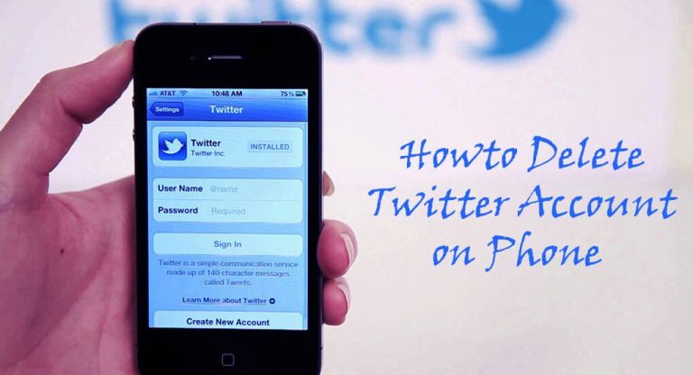 How to Delete Twitter Account on Phone